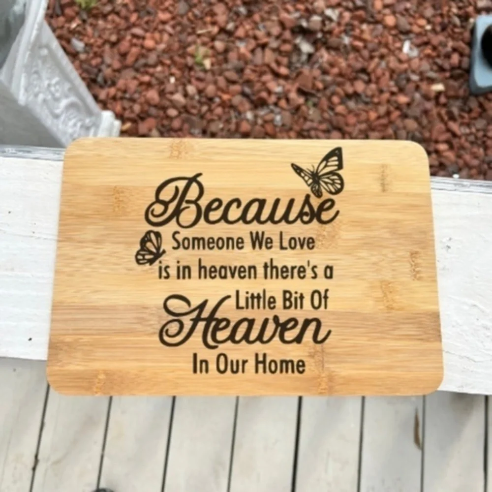 Heaven Memorial Bamboo Cutting Board